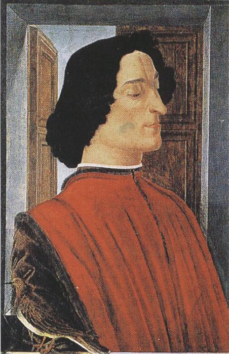 Sandro Botticelli Portrait of Giuliano de'Medici (mk36) oil painting picture